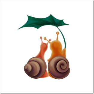 Pair of snails Posters and Art